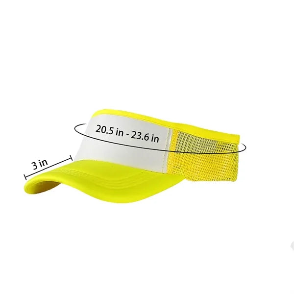 No-Top Mesh Sun Hat Adjustable Outdoor Visor
