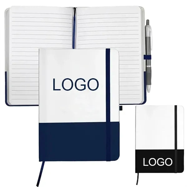 Soft-Touch PVC Cover Notebook 80 Pages with Pen Loop