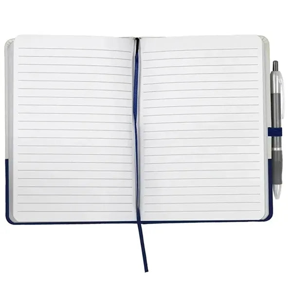 Soft-Touch PVC Cover Notebook 80 Pages with Pen Loop