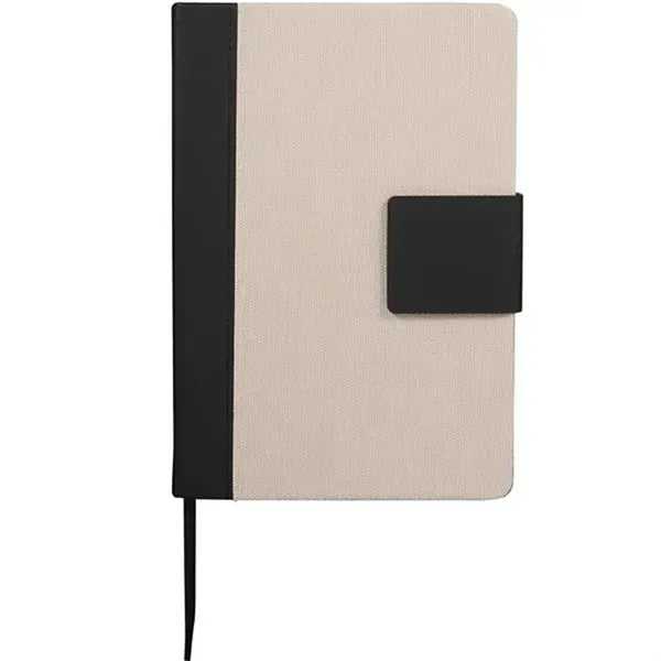 5.5x8.5 FSC Recycled Canvas Notebook Magnetic Closure