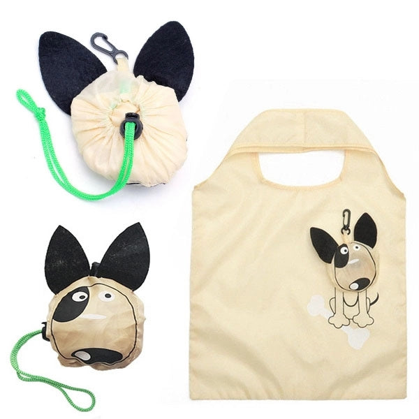Dog Shaped Foldable Shopping Tote Bag