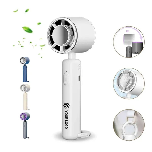 Travel 3 speeds handheld portable fan with ice cooler