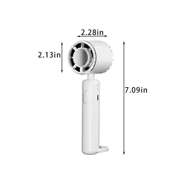 Travel 3 speeds handheld portable fan with ice cooler