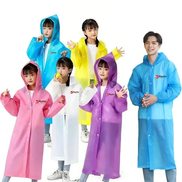 Waterproof Raincoats for Boys and Girls Adult Rain Ponchos