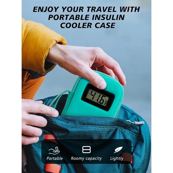 Insulin Cooler Case with Temperature Display