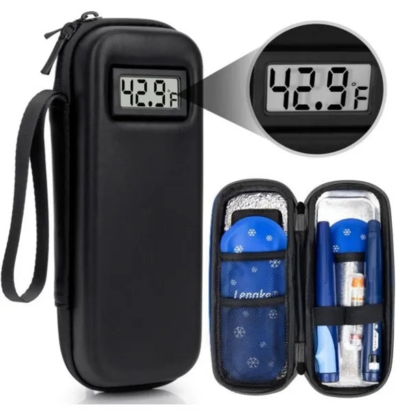 Insulin Cooler Case with Temperature Display