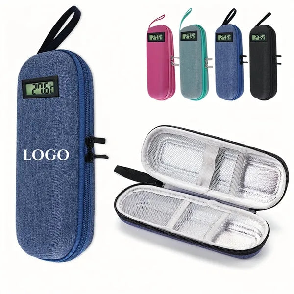 Insulin Cooler Case with Temp Display Portable EVA Bag