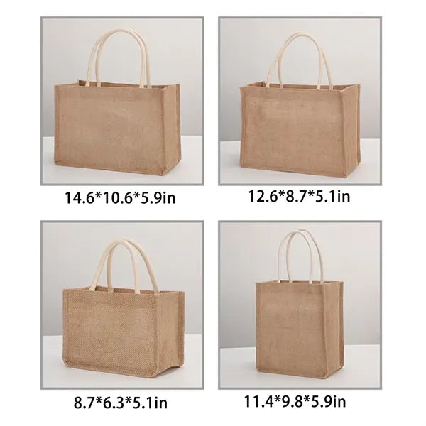 Environmental Jute Tote Handbags