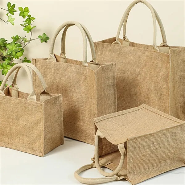 Environmental Jute Tote Handbags