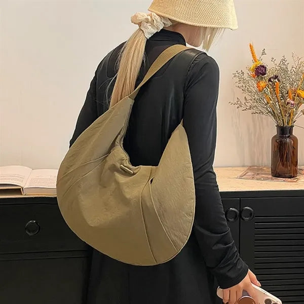 Versatile waterproof nylon daily commute travel shoulder bag
