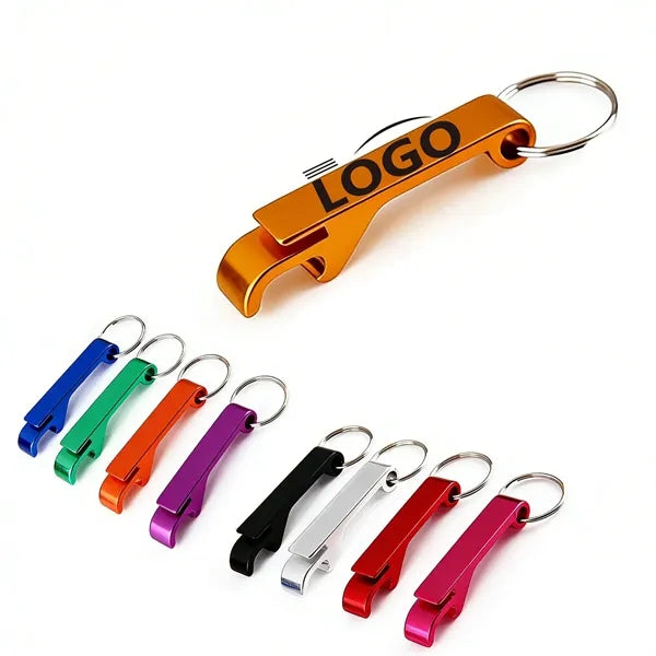 Low MOQ Multi-color Custom Compact Opener Keychain