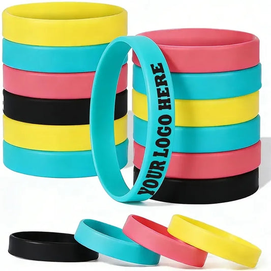 Low MOQ Luminous Custom Color Filled Wristband