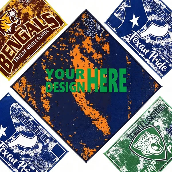 11" x 18" Sublimated Serged Hem Microfiber Rally Towel