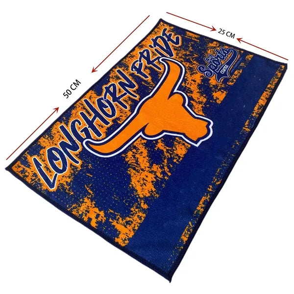 11" x 18" Sublimated Serged Hem Microfiber Rally Towel
