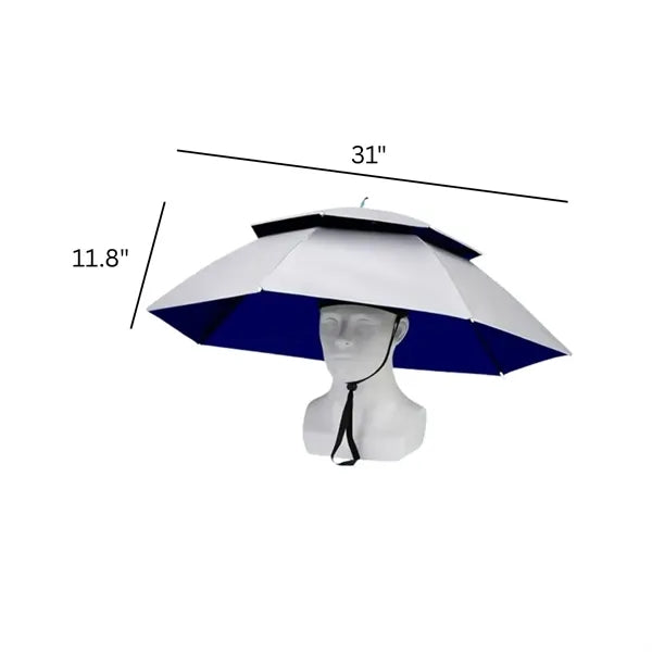 Double-Layer Adjustable Foldable Fishing Umbrella Hat
