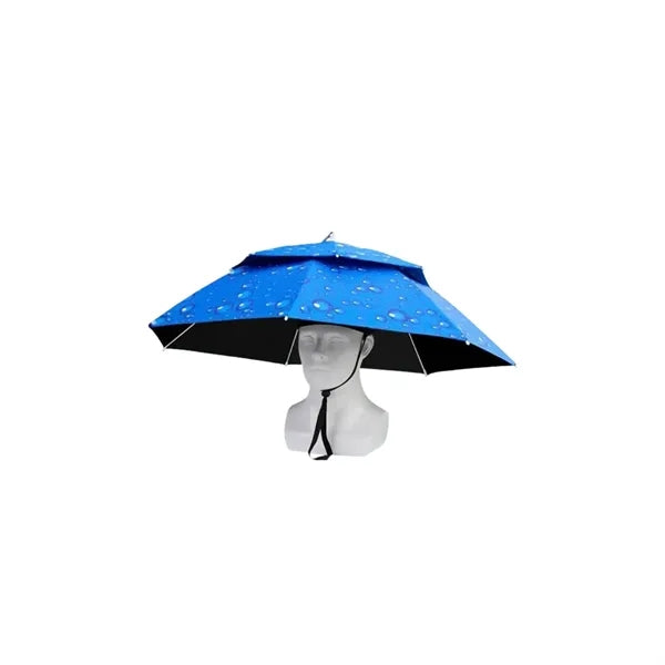 Double-Layer Adjustable Foldable Fishing Umbrella Hat
