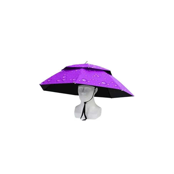 Double-Layer Adjustable Foldable Fishing Umbrella Hat