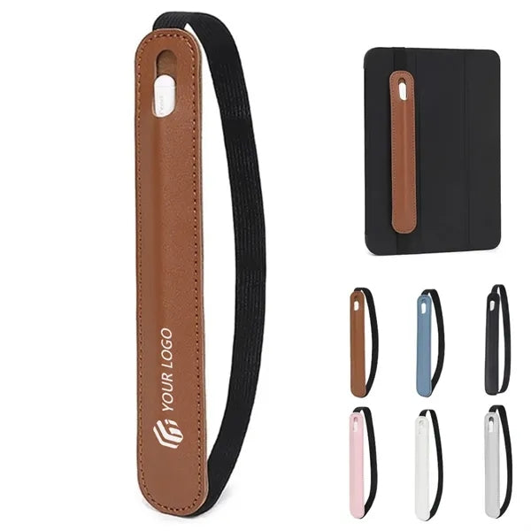 Portable pencil holder stylus pen sleeve with elastic band