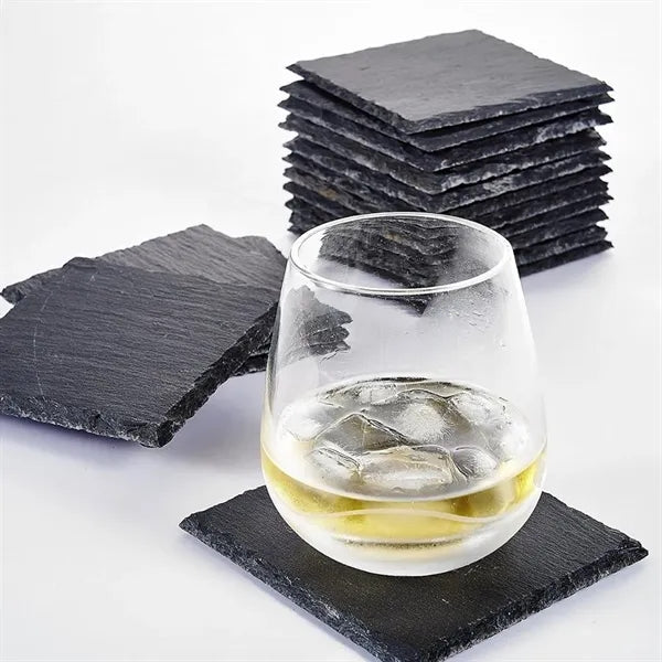 Square Natural Slate Coaster