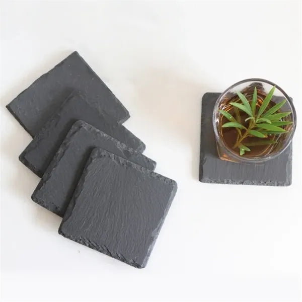 Square Natural Slate Coaster