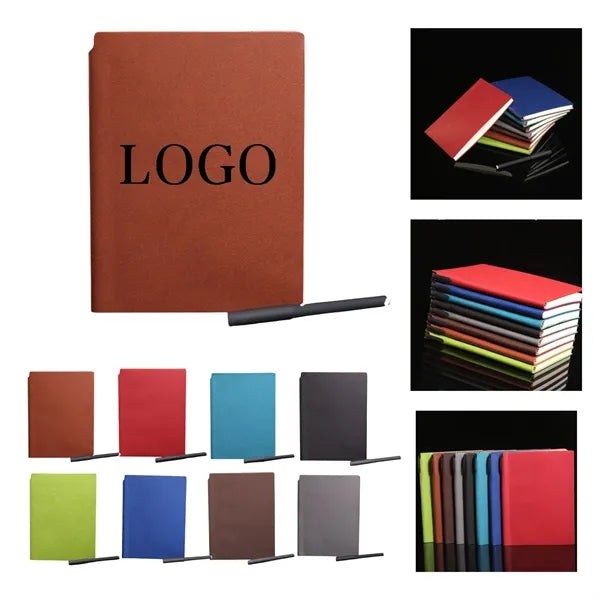 PU Journal Notebook Ballpoint Pen