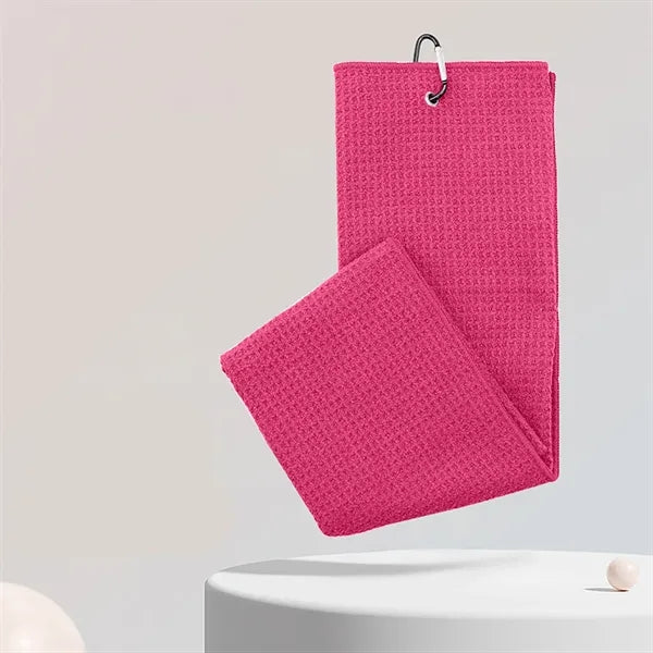 Waffle Golf Towel Microfiber