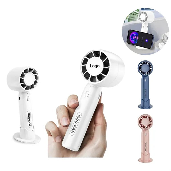 3 Speed Rechargeable Mini Turbo Fan with phone stand