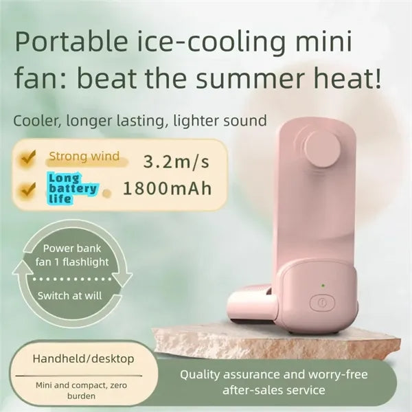 3-in-1 Handheld Fan with Light