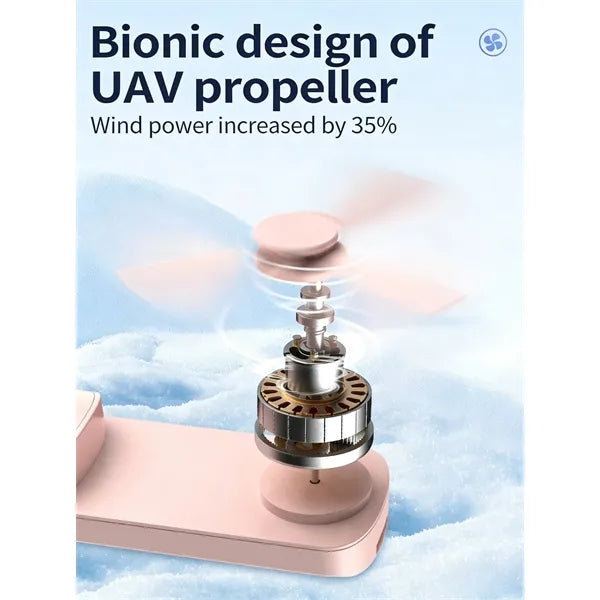 3-in-1 Handheld Fan with Light
