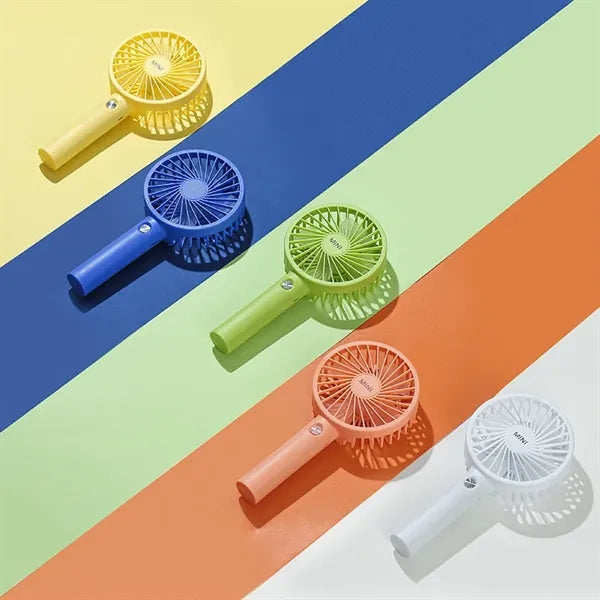 3 Speed Rechargeable Mini Portable Fan with phone stand