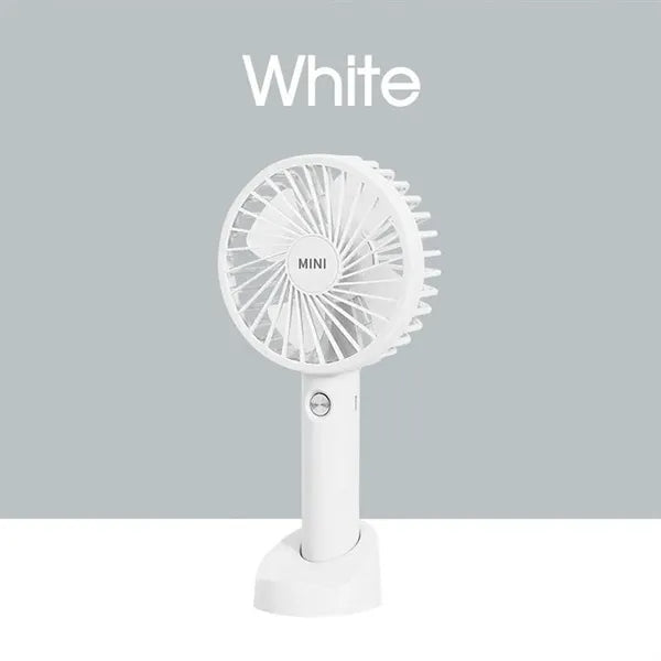 3 Speed Rechargeable Mini Portable Fan with phone stand