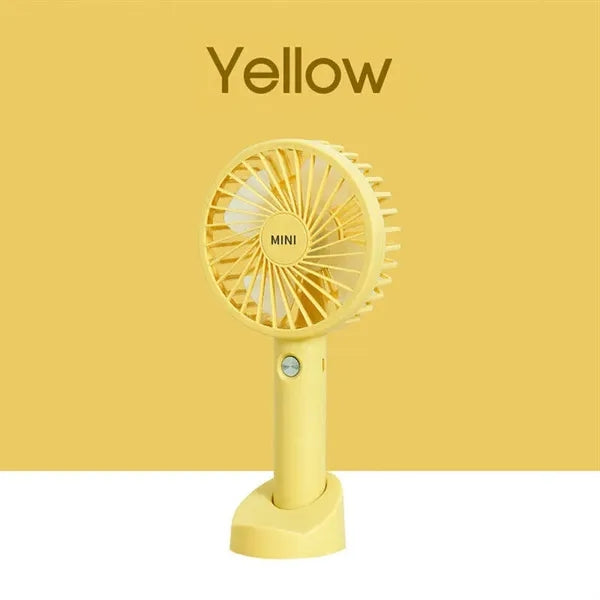 3 Speed Rechargeable Mini Portable Fan with phone stand
