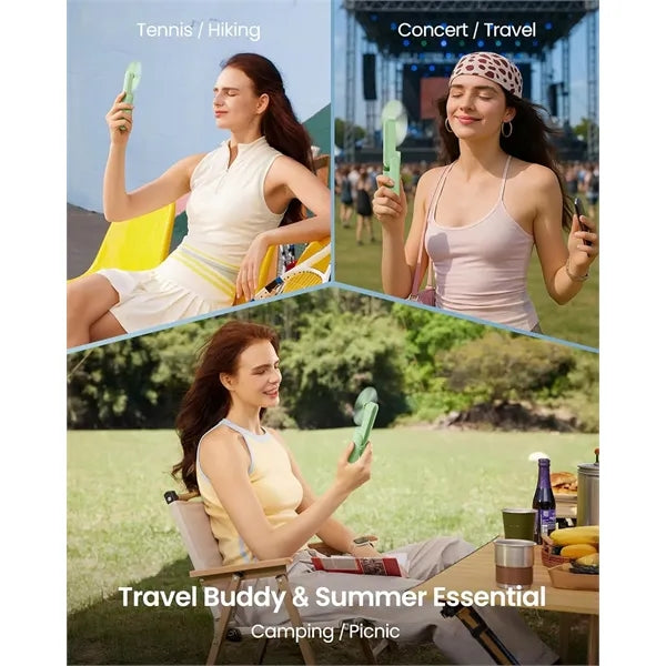 3-in-1 Handheld Fan with Light