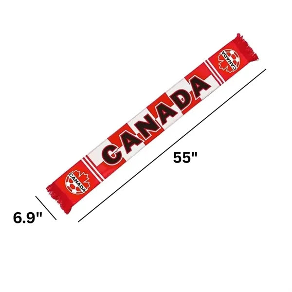 Polyester Soccer Fan Scarf for 2026 World Cup