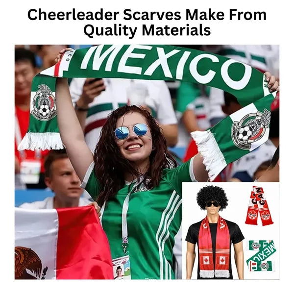 Polyester Soccer Fan Scarf for 2026 World Cup