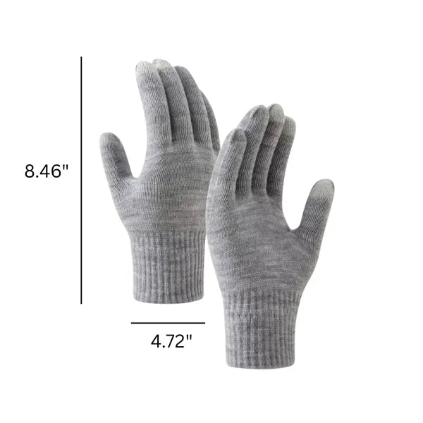 Winter Touch Screen Soft Warm Fleece Knit Texting Gloves