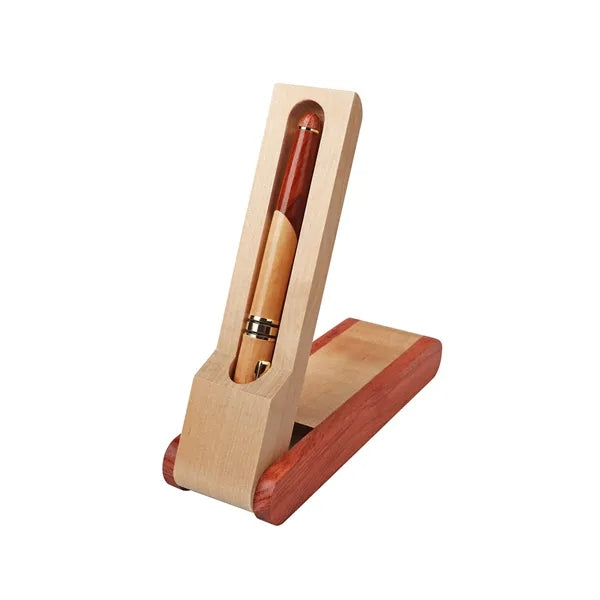 Premium Wooden Ballpoint Pen Gift Set With Display Box