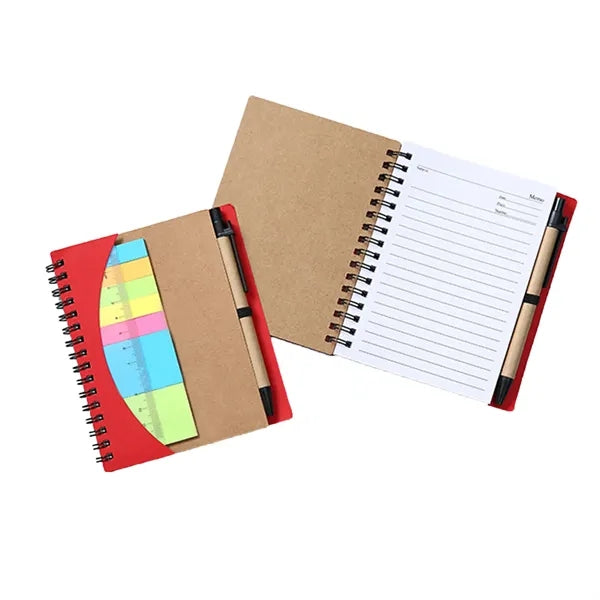 Spiral Journal with Sticky Notes & Pen