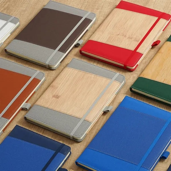 Durable school office eco-friendly PU leather notebook