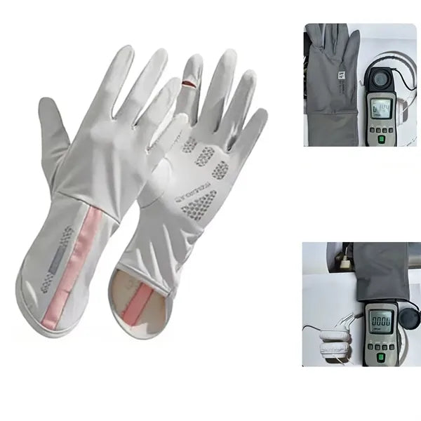 Sun Protection Anti-Slip Driving and Cycling Gloves with Per