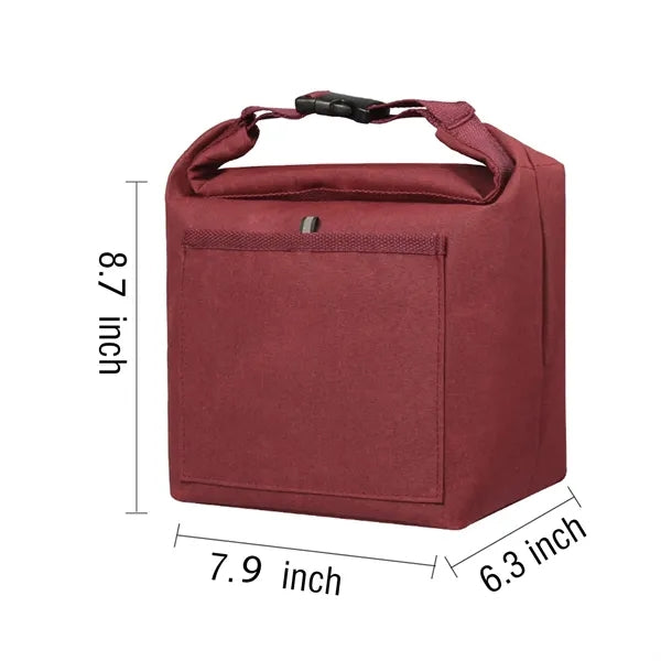 Durable Roll-top Insulated Lunch Tote Bag