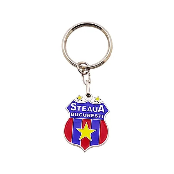 Printed logo baseball club commemorative keychain