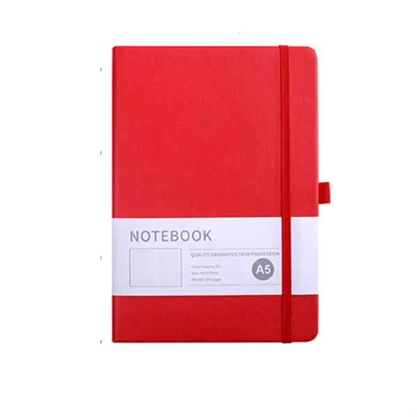 A5 PU Leather Thick Notebook with Elastic Closure