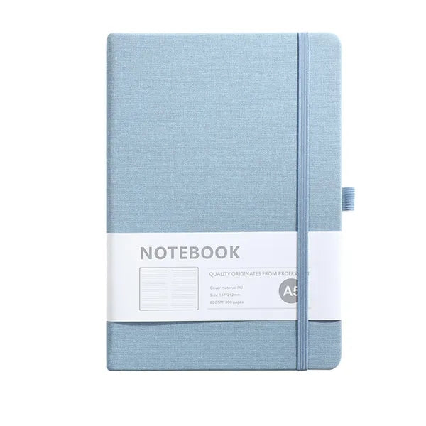 A5 PU Leather Thick Notebook with Elastic Closure