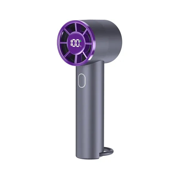 Handheld Turbo Fan with Smart Power Display