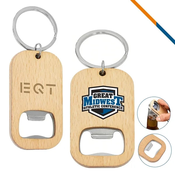 DrinkLift Wood Keychain Bottle Opener