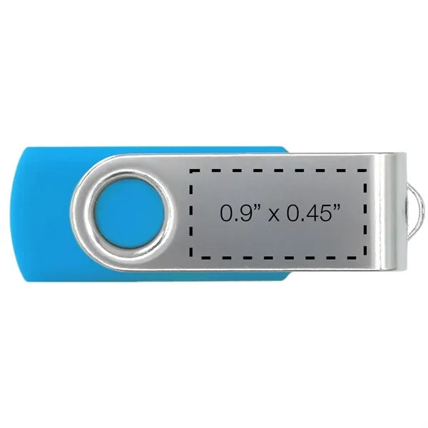 Silver Swivel USB Flash Drive 4GB