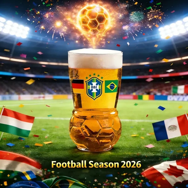 16oz Soccer Craft Beer Glass