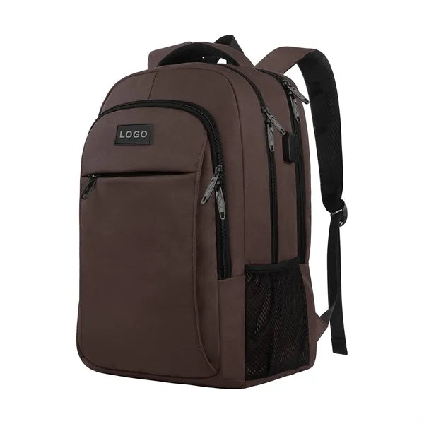 Multi-Pocket Commuter Backpack With USB Port