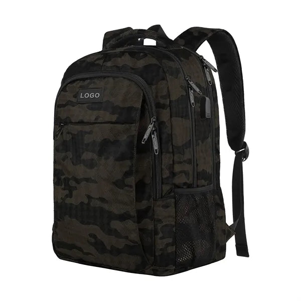 Multi-Pocket Commuter Backpack With USB Port